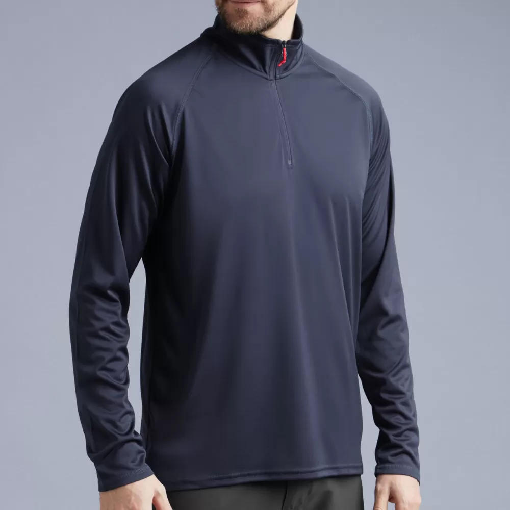 mens_uv_tec_zip_tee__long_sleeve_5.webp Gill Marine T-Shirts | Tops-Men’s UV Tec Zip Tee – Long Sleeve