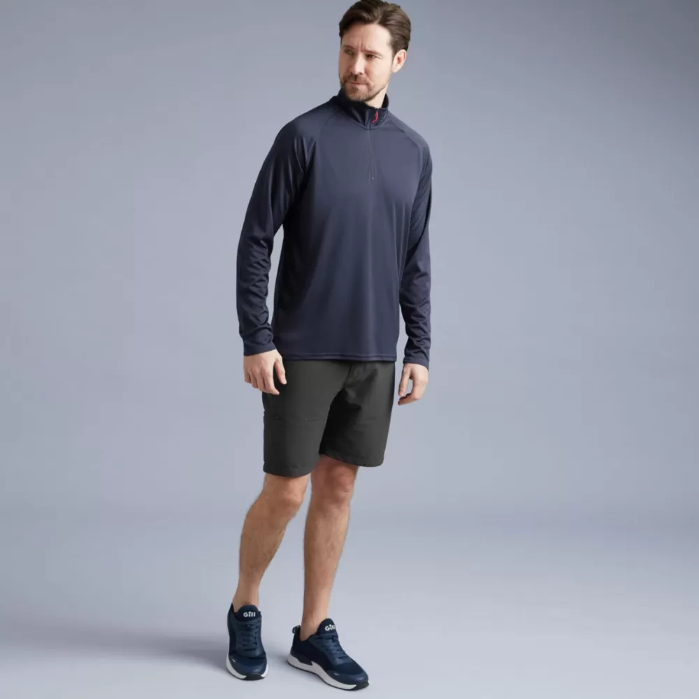 mens_uv_tec_zip_tee__long_sleeve_6.webp Gill Marine T-Shirts | Tops-Men’s UV Tec Zip Tee – Long Sleeve