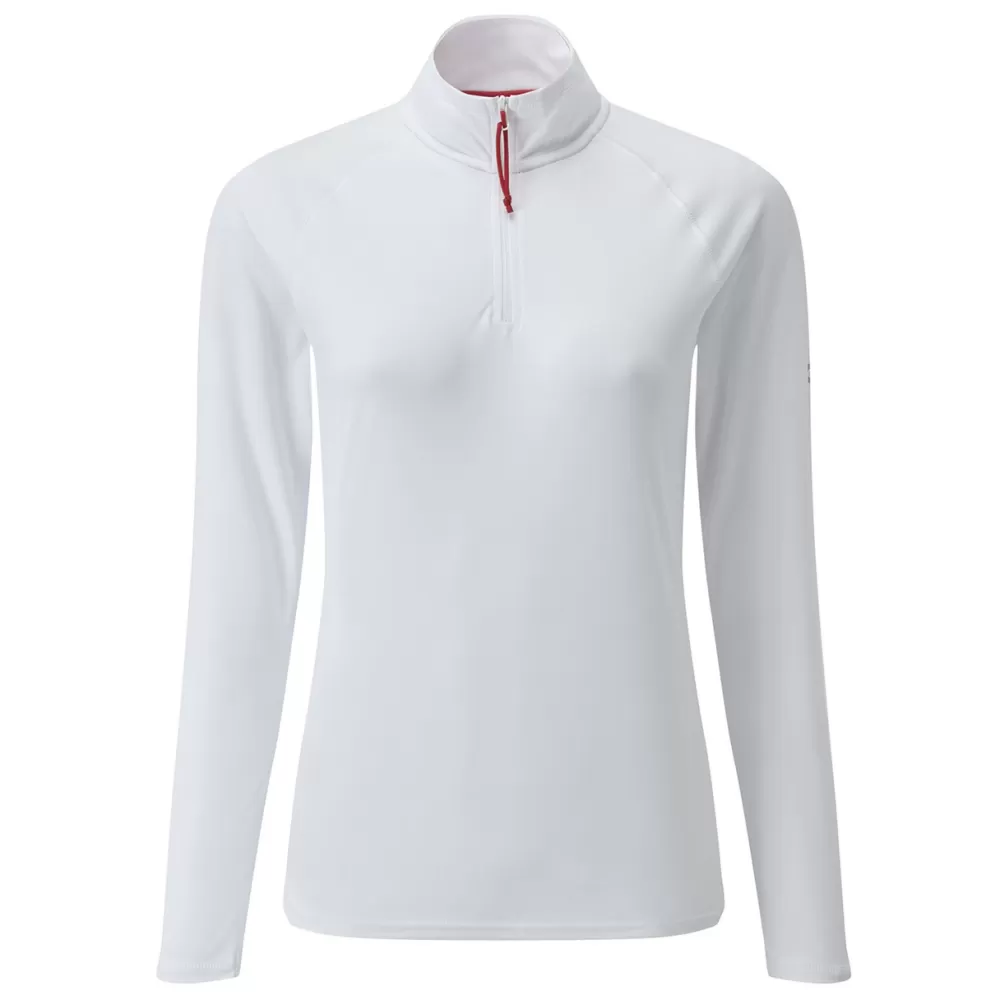 womens_uv_tec_zip_tee__long_sleeve_12.webp Women Gill Marine T-Shirts | Tops-Women’s UV Tec Zip Tee – Long Sleeve