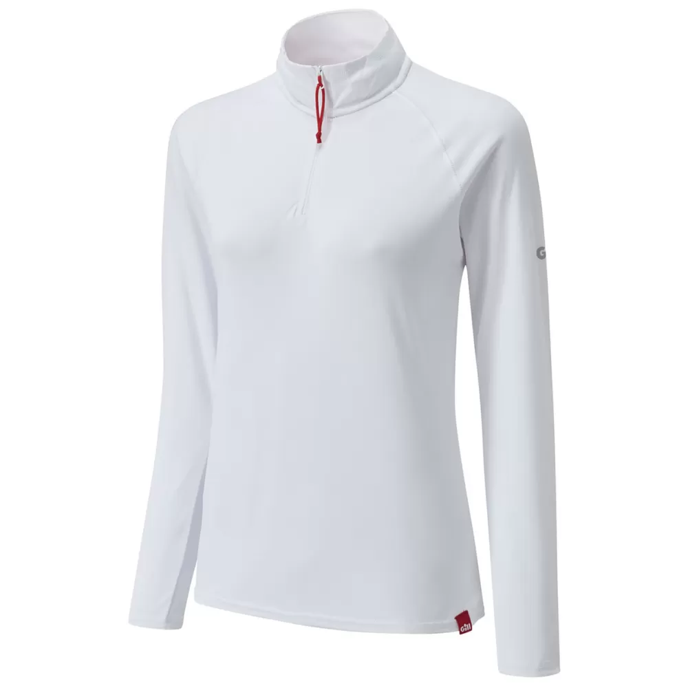 womens_uv_tec_zip_tee__long_sleeve_13.webp Women Gill Marine T-Shirts | Tops-Women’s UV Tec Zip Tee – Long Sleeve