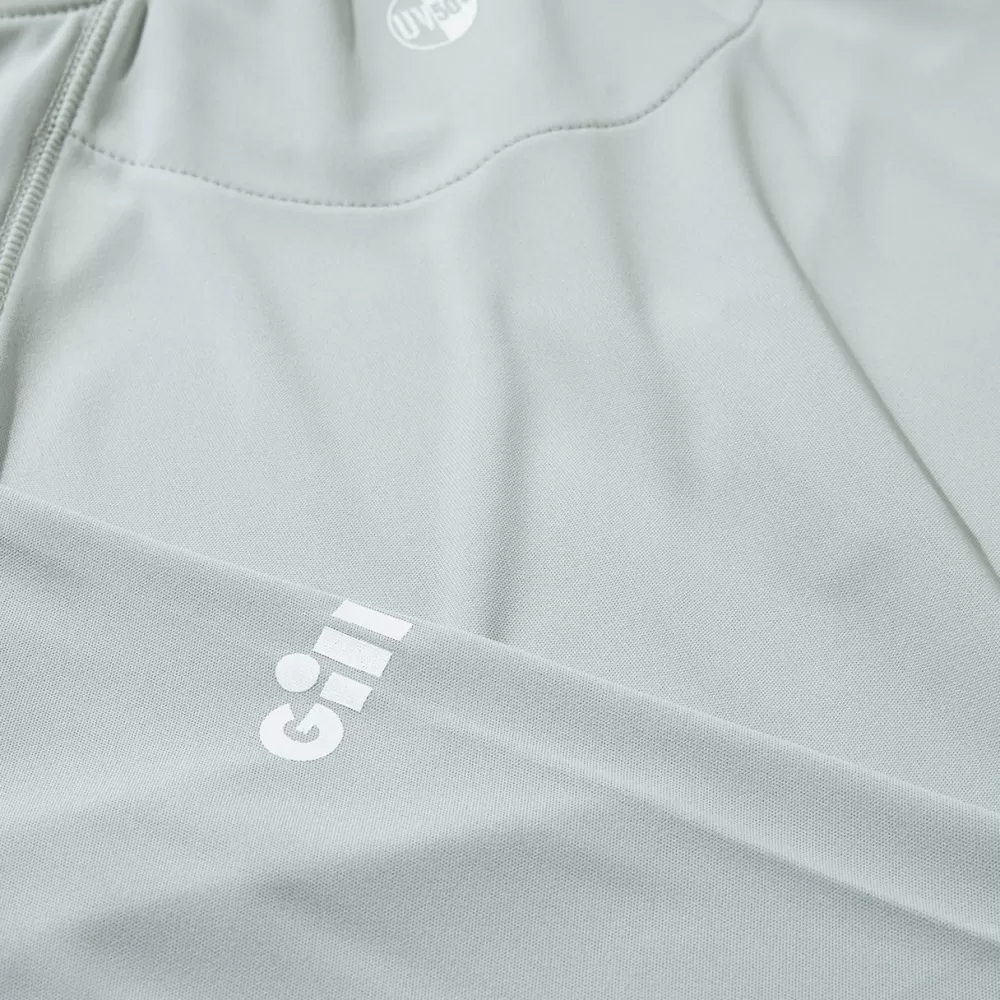 womens_uv_tec_zip_tee__long_sleeve_5.webp Women Gill Marine T-Shirts | Tops-Women’s UV Tec Zip Tee – Long Sleeve